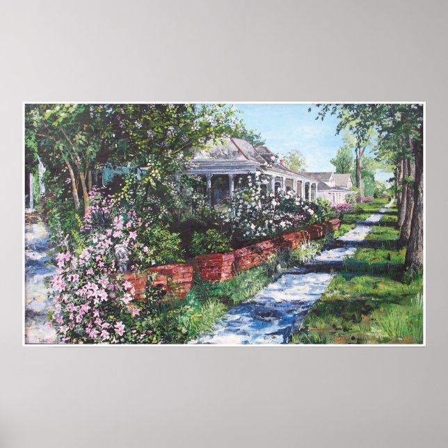 Greenville Mississippi in the Spring Poster (Front)