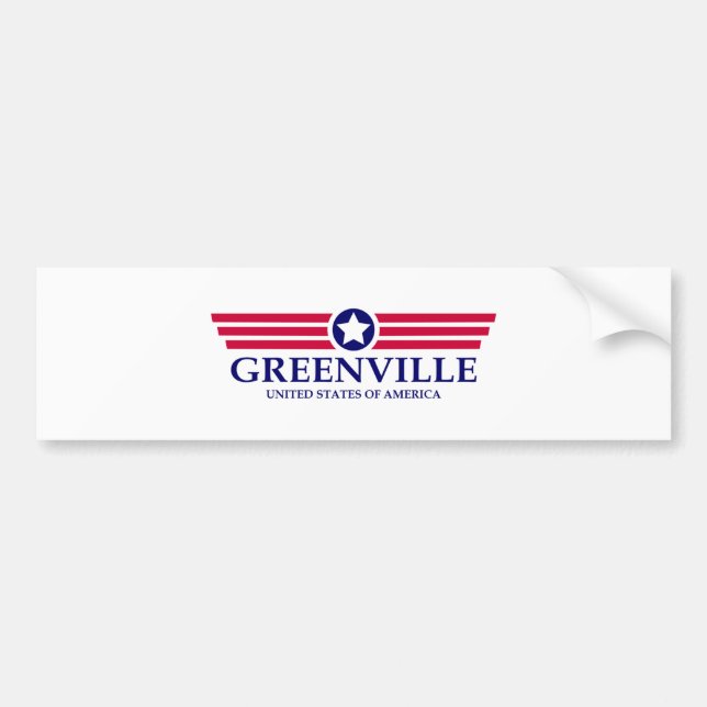 Greenville NC Pride Bumper Sticker (Front)