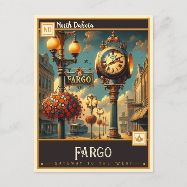 Greenville, North Dakota | Vintage Postcard (Front)