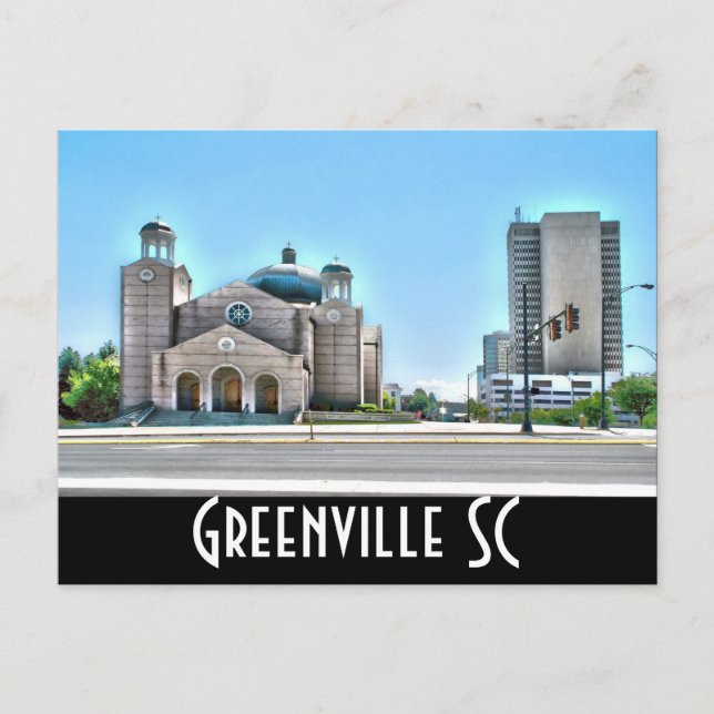 greenville sc postcard (Front)
