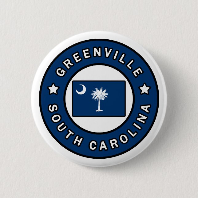 Greenville South Carolina 6 Cm Round Badge (Front)