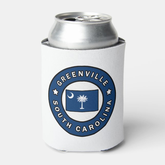 Greenville South Carolina Can Cooler (Can Front)