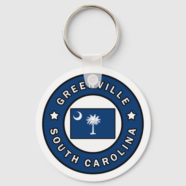 Greenville South Carolina Key Ring (Front)