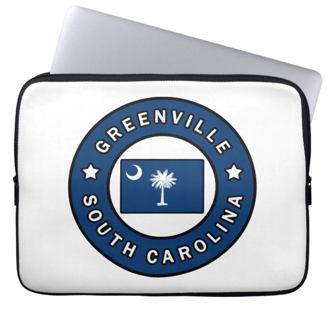 Greenville South Carolina Laptop Sleeve (Front)