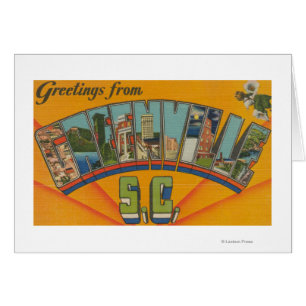 Greenville, South Carolina - Large Letter Scenes