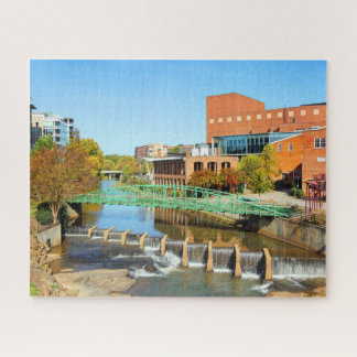Greenville, South Carolina Reedy River Downtown   Jigsaw Puzzle