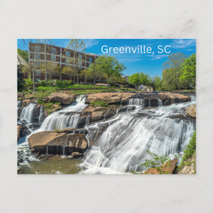Greenville, South Carolina Reedy River Falls Park Postcard