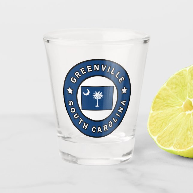 Greenville South Carolina Shot Glass (Front)