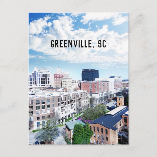 Greenville South Carolina Travel Photo Postcard (Front)