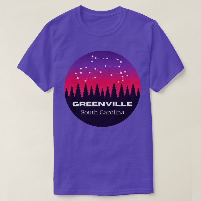 Greenville South olina Tourist Souvenir T-Shirt (Design Front)