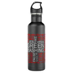 Greenwashing Fake Lies Deception 710 Ml Water Bottle
