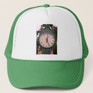 Greenwich Avenue Post Clock, Greenwich, CT Trucker Hat