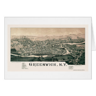 Greenwich, NY Panoramic Map - 1885