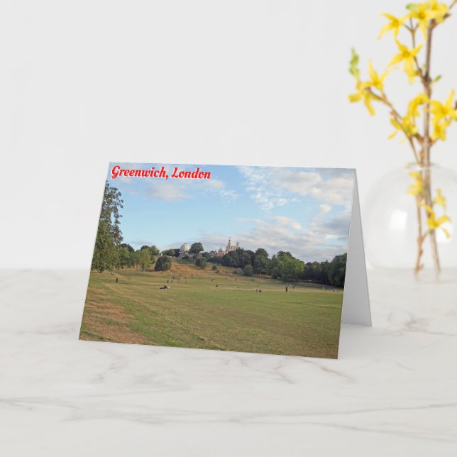 Greenwich Park, London Card (Yellow Flower)