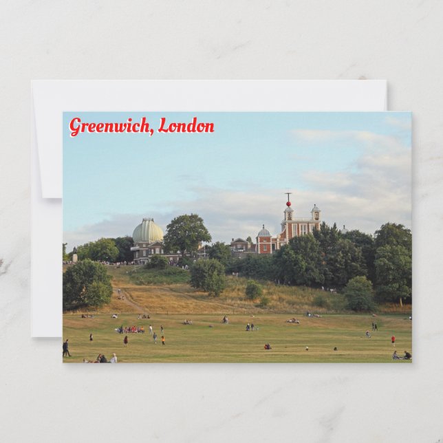 Greenwich Park, London card (Front)