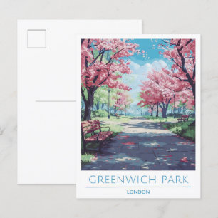 Greenwich Park London England Travel  Postcard