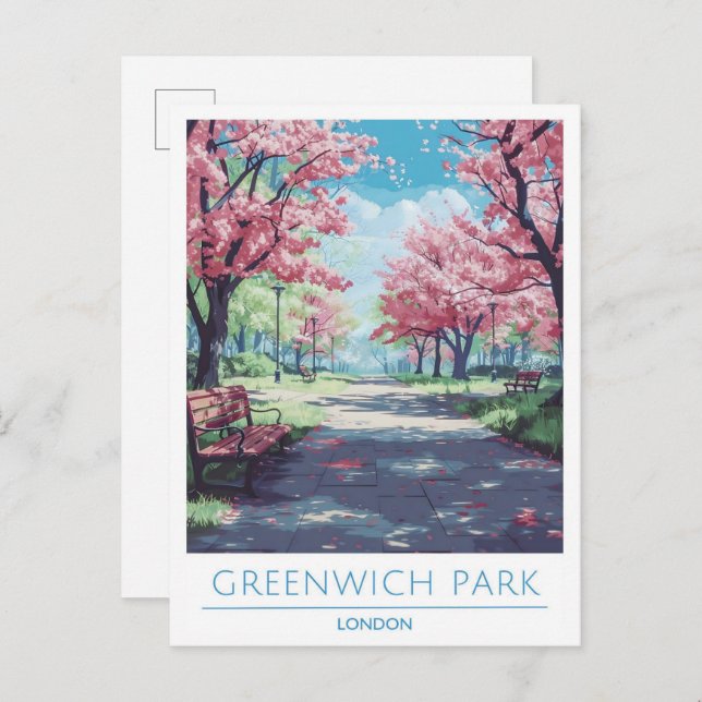 Greenwich Park London England Travel  Postcard (Front/Back)