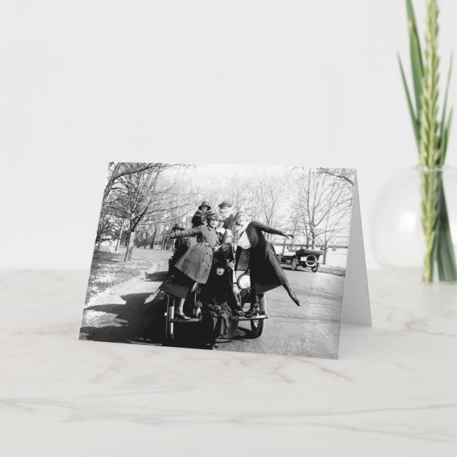 Greenwich Village Glamour Girls Vintage Photo Card (Front)