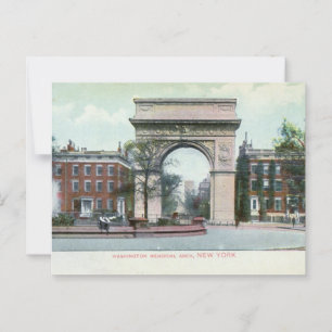Greenwich Village, New York City Vintage Postcard