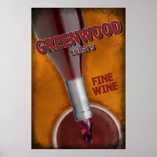 Greenwood Cellars - Fine Wine Poster (Front)