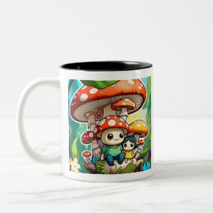 "Greenwood Happiness" Two-Tone Coffee Mug