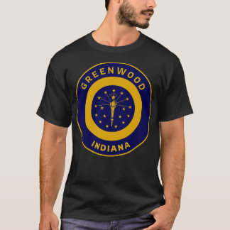 Greenwood Indiana Flag City Pride Bullseye T-Shirt
