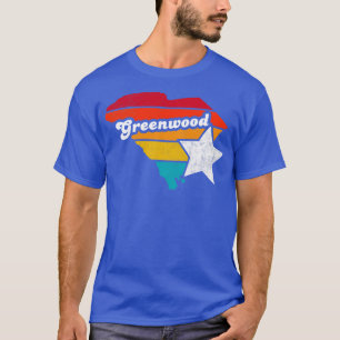 Greenwood South olina Vintage Distressed Souvenir  T-Shirt