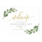 Greeny Leaf calligraphy Welcome Wedding Sign