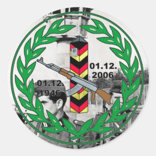 Greenztruppen Border guards Classic Round Sticker