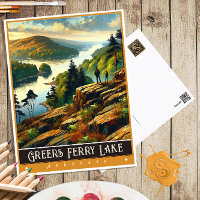Greers Ferry Lake, Arkansas | Vintage Painting