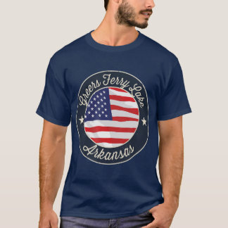Greers Ferry Lake Patriotic Arkansas Souvenir T-Shirt