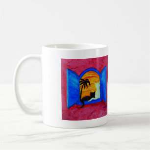 Greet The Morning Cat Cup