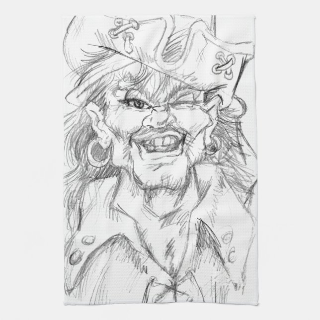 Greetin’s Matey! Tea Towel (Vertical)