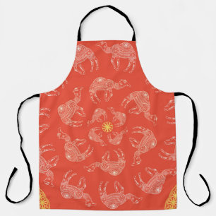Greeting Beautiful card with camel. Frame of anima Apron