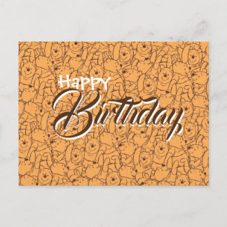 greeting birthday postcard Wenny the pooh 