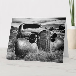 Greeting Card - America Black and White Photo