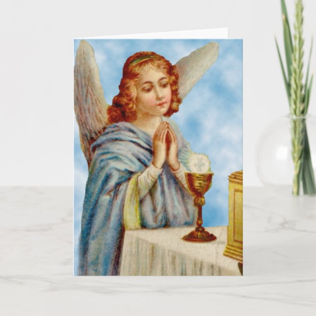 Greeting Card: Angel Ponders Card (Front)