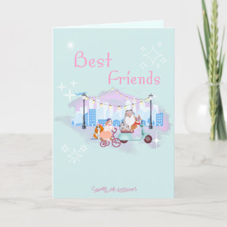 Greeting card best friends 