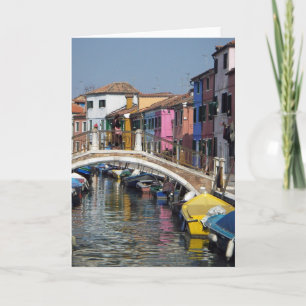 Greeting Card:  Burano Bridge Card