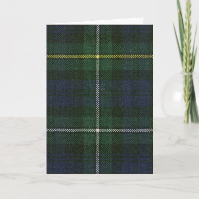 Greeting Card Campbell of Argyll Modern Tartan (Front)