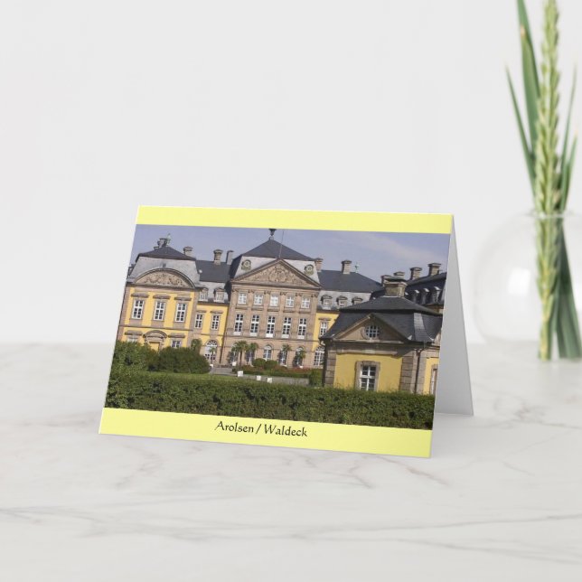 Greeting Card: Castle of Arolsen / Waldeck Card (Front)