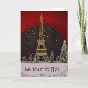 Greeting card Christmas in Paris