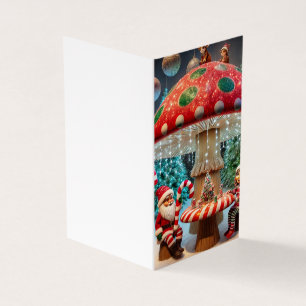 Greeting Card: Christmas Mushroom Design