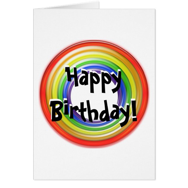 Greeting Card - Colourful Circles (Front)