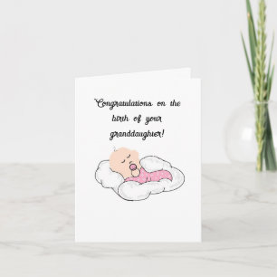  Greeting Card : Congratulations Grandparents
