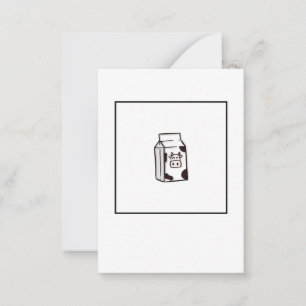 Greeting card, cows milk card, funny card