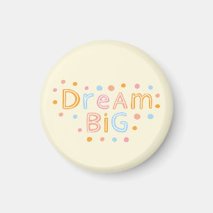 greeting card, dream big, cute greeting card magnet