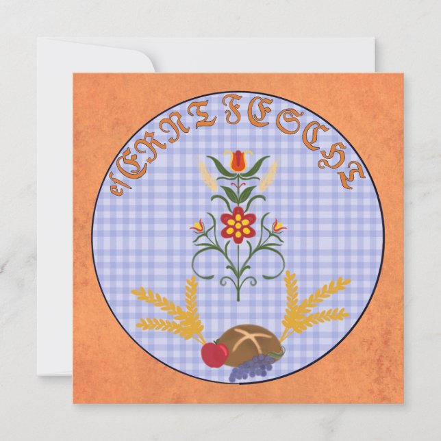 Greeting Card - es Erntfescht (Front)