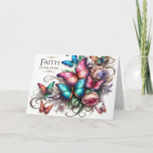Greeting Card Faith Over Fear Vibrant Card 5x7
