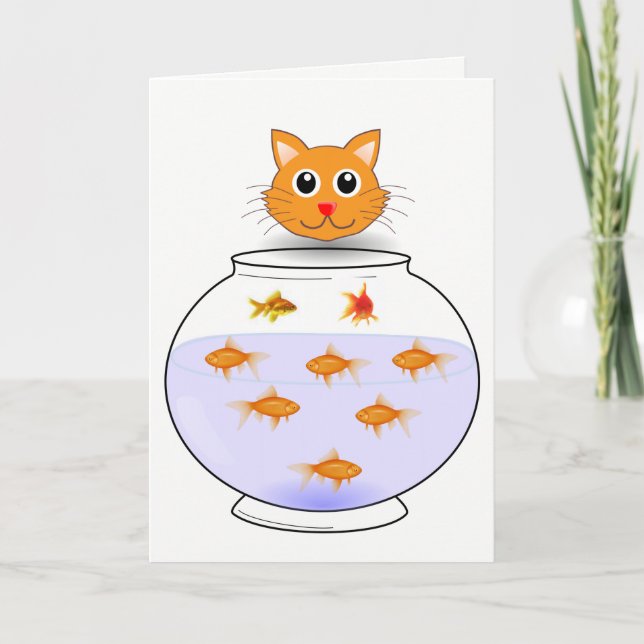 Greeting card fish cats (Front)